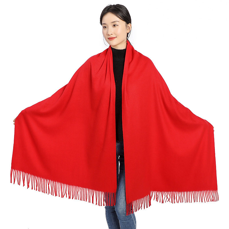 Hanfei Chinese red scarf custom printed LOGO printing