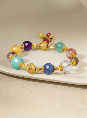 周六福S925银手串本命年礼物