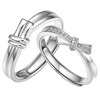 S925 silver couple ring open design