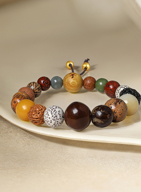 周六福S925银手链女十八籽手串手