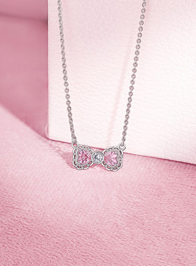 周六福爱心S925银项链本命年