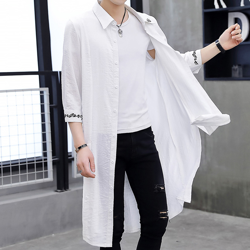 男士设计感外套2022夏季休闲防晒服 jiulongyan玖龙焰风衣