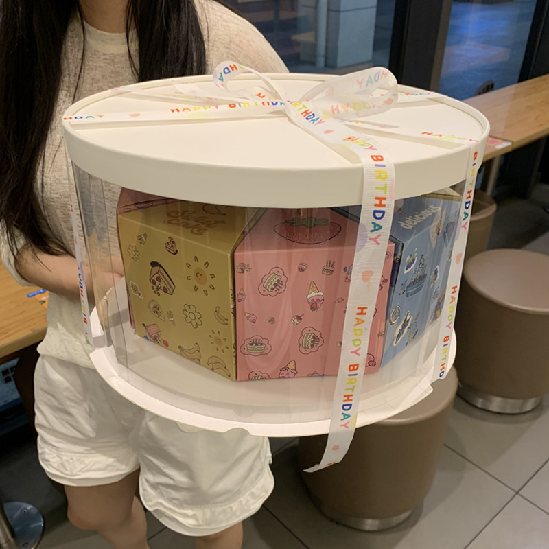 自制洞洞乐惊喜礼物盲盒三角形蛋糕盒戳戳乐空盒生日情人节礼物盒,淘宝优惠券,粉丝福利购,淘宝优惠卷