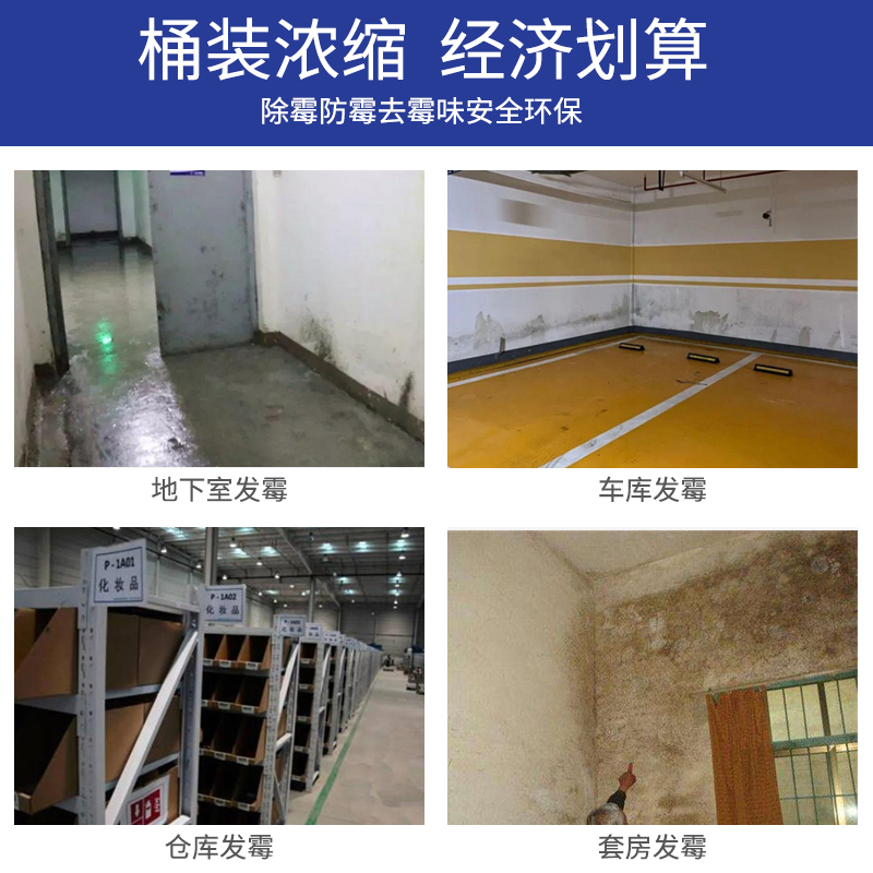 雅艺墙体除霉剂墙面去霉剂白墙霉菌清除剂车库壁纸去霉斑防霉变剂-图1