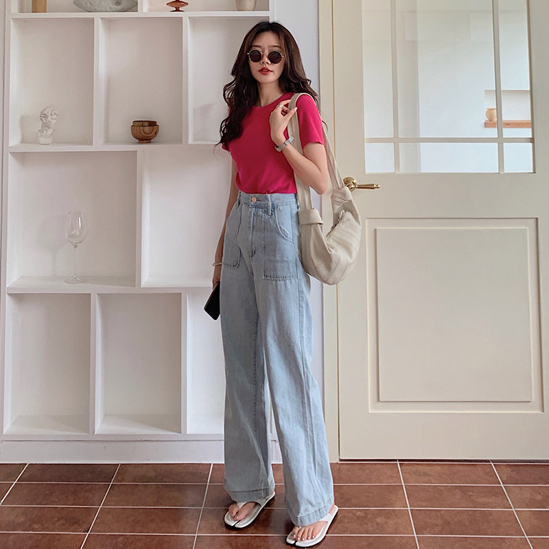 火龙果色短袖2020夏季新款ins t恤 迷样女子T恤