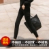 Quần legging nhung đen cộng với quần mùa thu và mùa đông dày hơn Quần nữ mới co giãn Quần đen chân chín điểm quần bút chì - Quần tây thường các loại quần legging đẹp cho nữ Quần tây thường