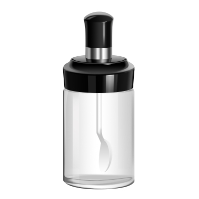 勺盖合一玻璃密封油壶防潮调料盒