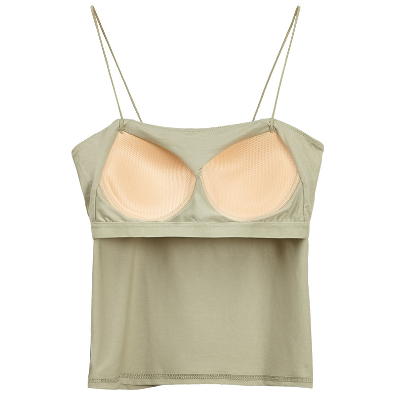 白色美背外穿长款打底bra少女吊带 蓓莱芬吊带/背心/T恤