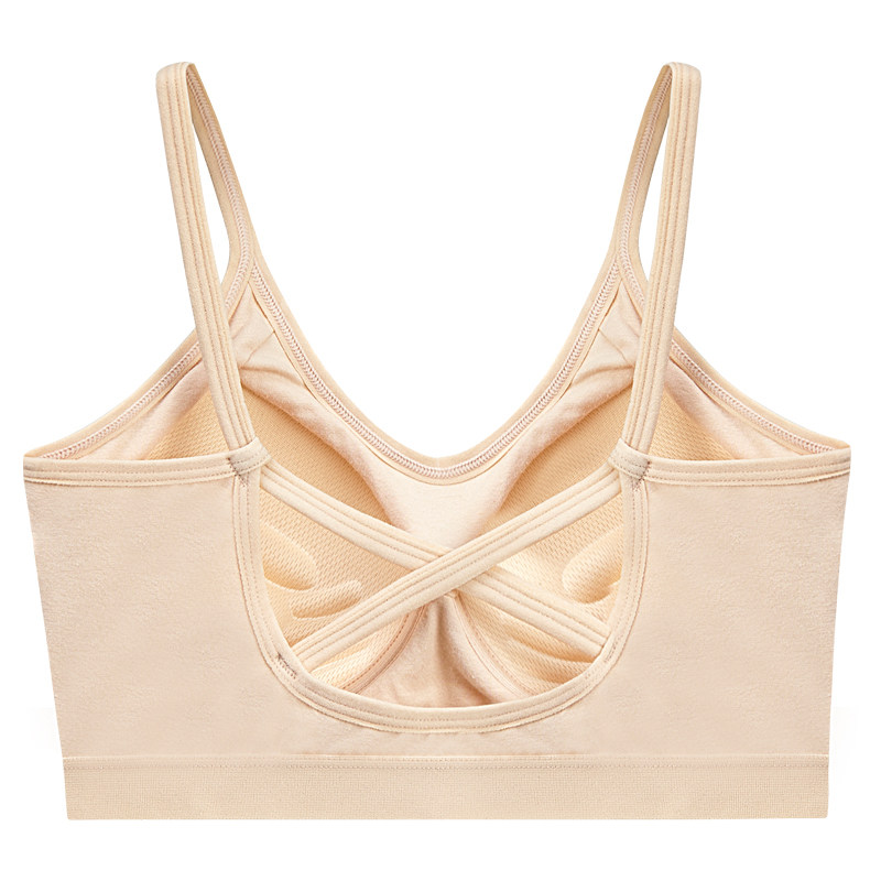 美背一体背心式少女无钢圈运动文胸 蓓莱芬文胸
