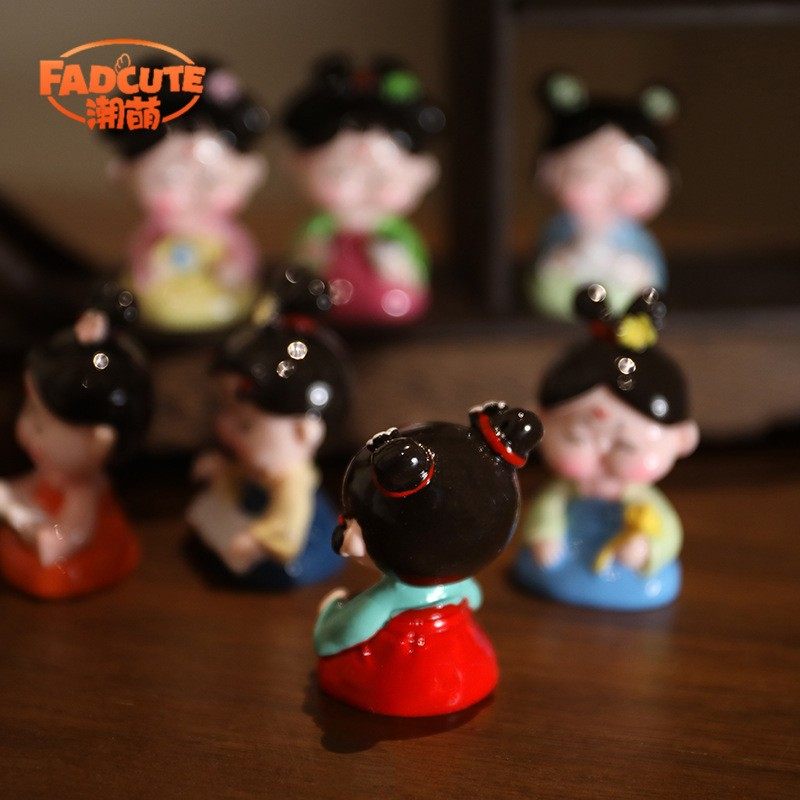 文创纪念品古风唐仕女树脂摆件办公室桌面装饰品盲盒挂饰车载饰品,淘宝优惠券,粉丝福利购,淘宝优惠卷