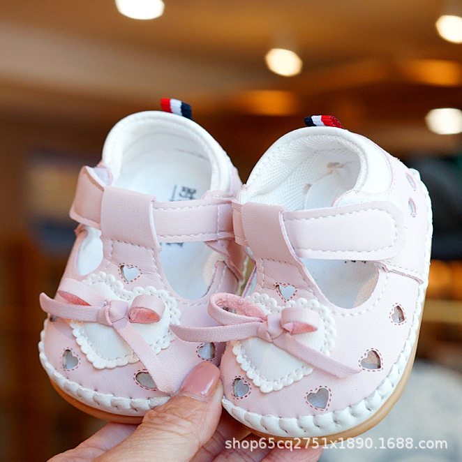 婴儿鞋子软底防滑夏季凉鞋初学者女宝宝鞋子0-1岁学步鞋透气公主,淘宝优惠券,粉丝福利购,淘宝优惠卷