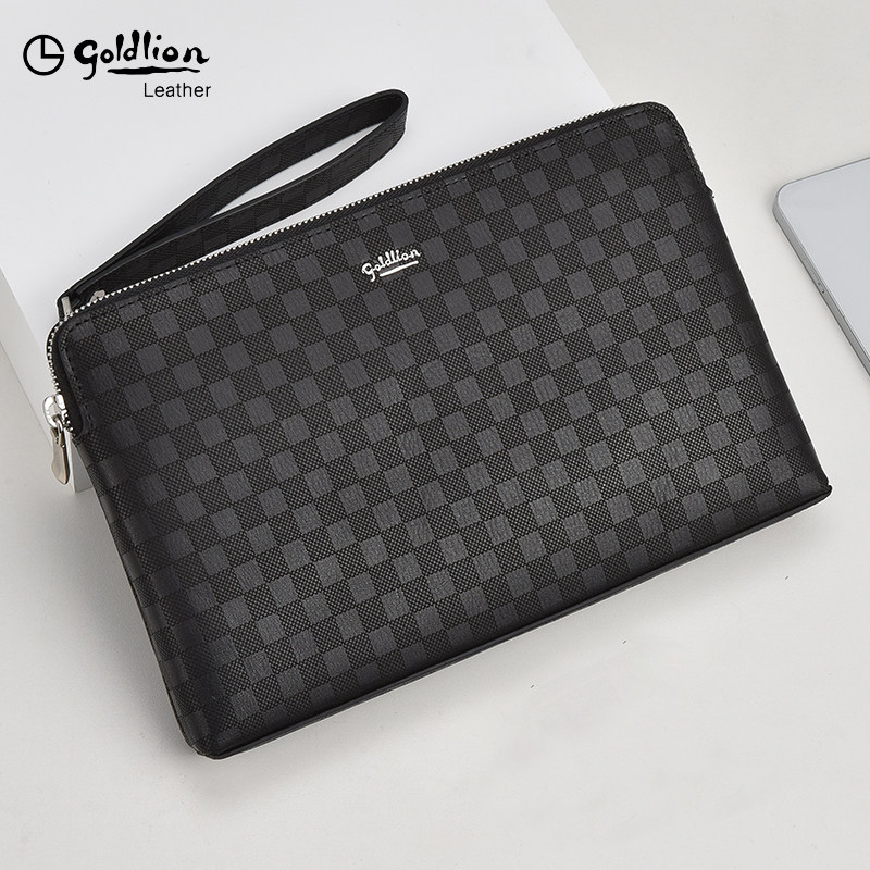 金利来男士真皮时尚信封包高端男包 金利来若羽男士包袋