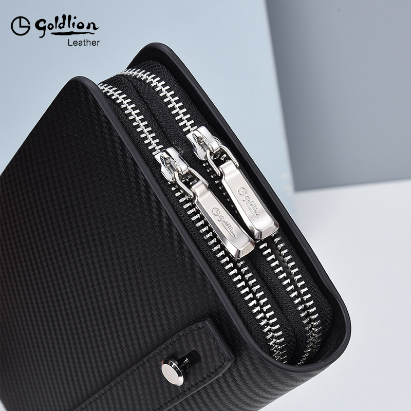 金利来男士真皮手拿包大容量男包 金利来若羽男士包袋