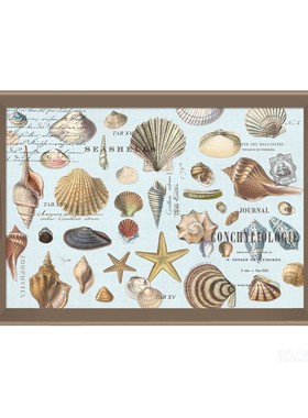 现货纽约下城公园进口圣诞森林派对贝壳丁香雀鸟大号把手漆木托盘