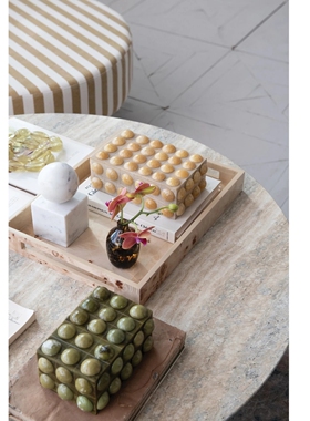 现纽约下城公园进口珠圆玉润可爱翠玉波普风手工鲍比装饰盒收纳盒