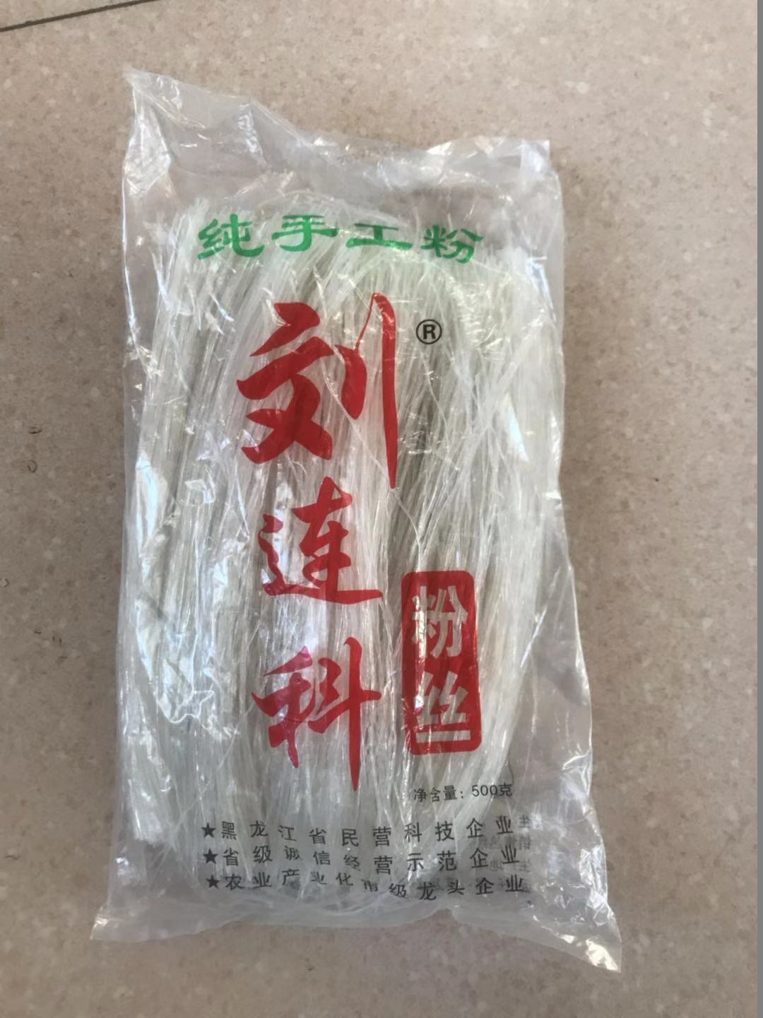 绥化刘连科粉丝纯土豆粉火锅专用农产品500克四袋包邮偏远不发 - 图1