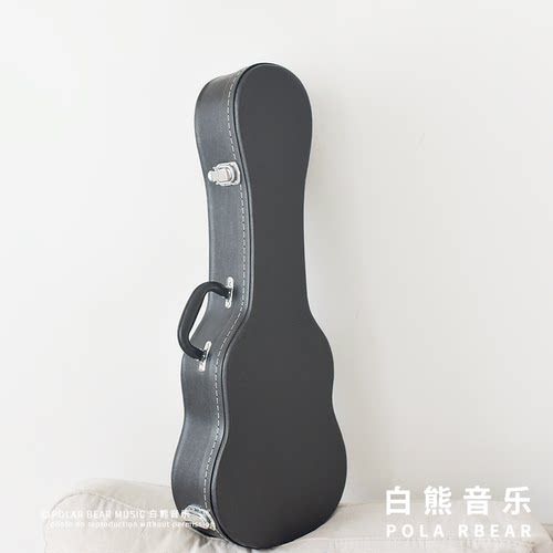 白熊音乐尤克里里琴盒加厚琴箱23寸26寸ukulele高档皮质琴盒 防撞 - 图1