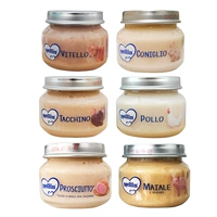 6 бутылок (говядина+кроличье мясо+курица+индейка+свиная задние лапы+свинина)