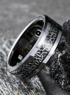 睡眠黑新款指环血氧监测跨境科技热销蓝牙心率智能指环戒指防水