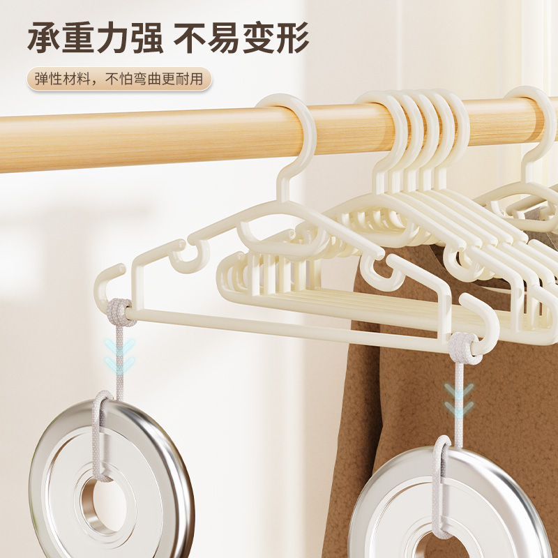 加粗塑料衣架无痕家用挂衣服架学生宿舍用衣撑子晾晒衣挂钩凉衣架,淘宝优惠券,粉丝福利购,淘宝优惠卷