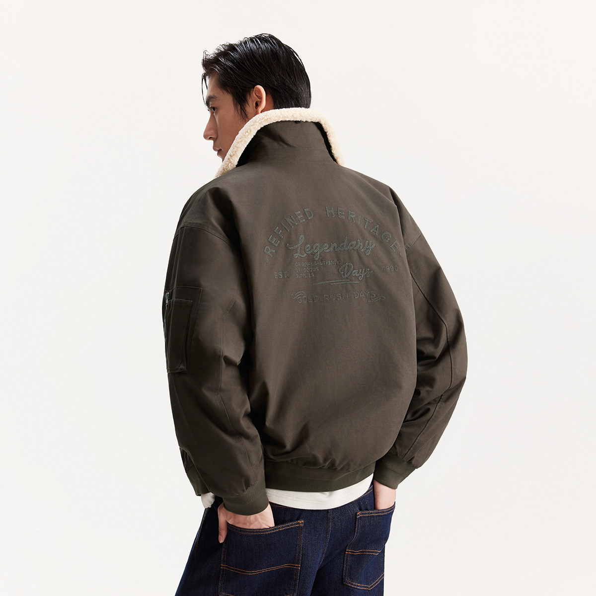 [商场尖货]杰克琼斯男装冬季新款宽松翻领潮棉服外套225409003,淘宝优惠券,粉丝福利购,淘宝优惠卷