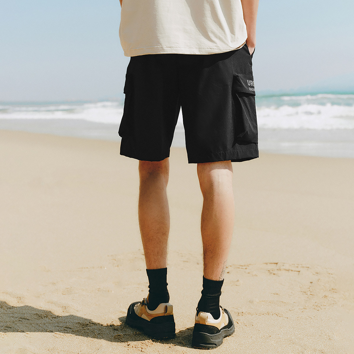 【速干防晒】杰克琼斯短裤男25年夏外穿休闲机能工装五分裤子男装