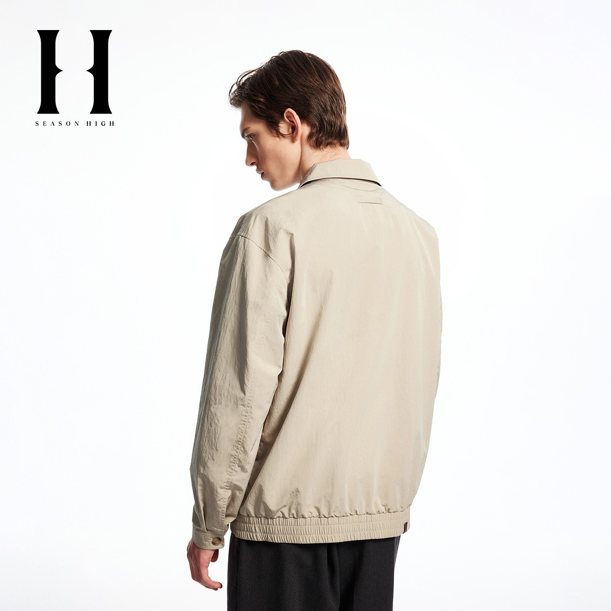 SEASON HIGH男装夹克秋季新款时尚刺绣贴袋舒适宽松休闲上衣,淘宝优惠券,粉丝福利购,淘宝优惠卷