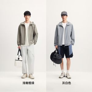 杰克琼斯男装夏连帽夹克防晒服