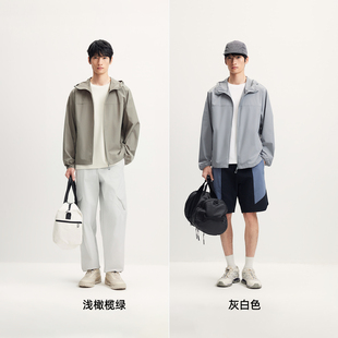 杰克琼斯男装夏连帽夹克防晒服