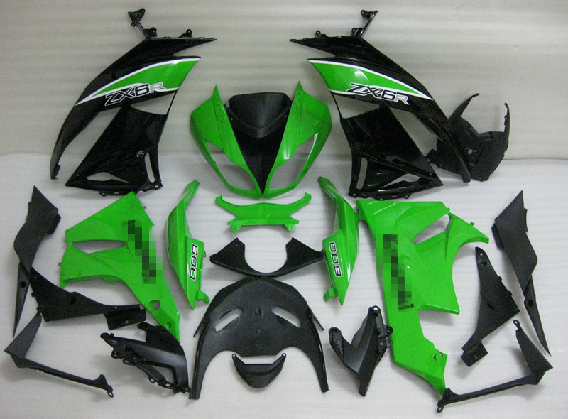 ZX-6R 636外壳 ZX-6R全车板 636包围护板注塑板 09 10 11 12年-图0