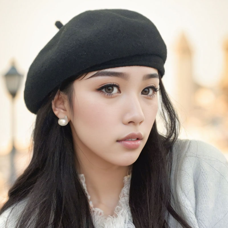 新年红韩剧女主贝雷帽女秋冬款气质网红帽子大头围百搭复古帽子,淘宝优惠券,粉丝福利购,淘宝优惠卷