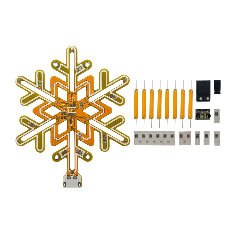 雪花灯触摸无极调光制作套件 手工DIY焊接电路板梦幻小夜灯YH-700,淘宝优惠券,粉丝福利购,淘宝优惠卷