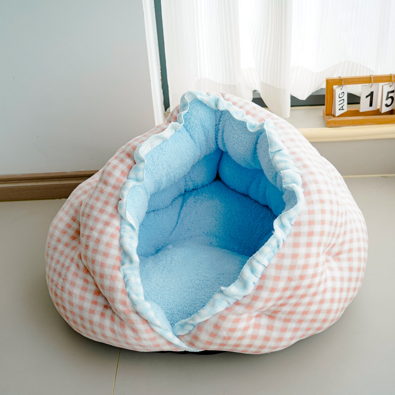 360°全包裹猫窝冬季保暖宠物半封闭狗窝加厚狗窝小型犬深度睡眠,淘宝优惠券,粉丝福利购,淘宝优惠卷