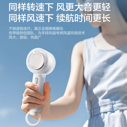 艾美特迷你小风扇手持桌面暴力风扇USB充电风扇小型风扇f1 - 图1