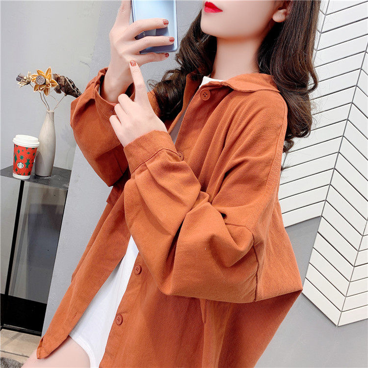 牛仔外穿复古港味2021年春秋潮衬衫 卡萱儿衬衫