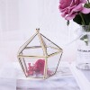 Simple transparent glass wedding ring jewelry box purification box