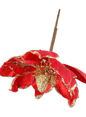 Christmas Poettia Glitter Flower Xmas Tree Hanging Decoratio