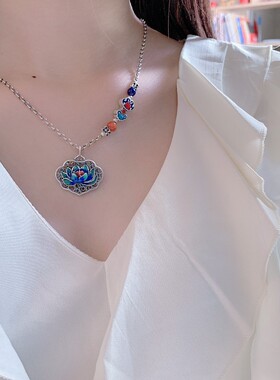 项链吊坠梦觉银足银女生