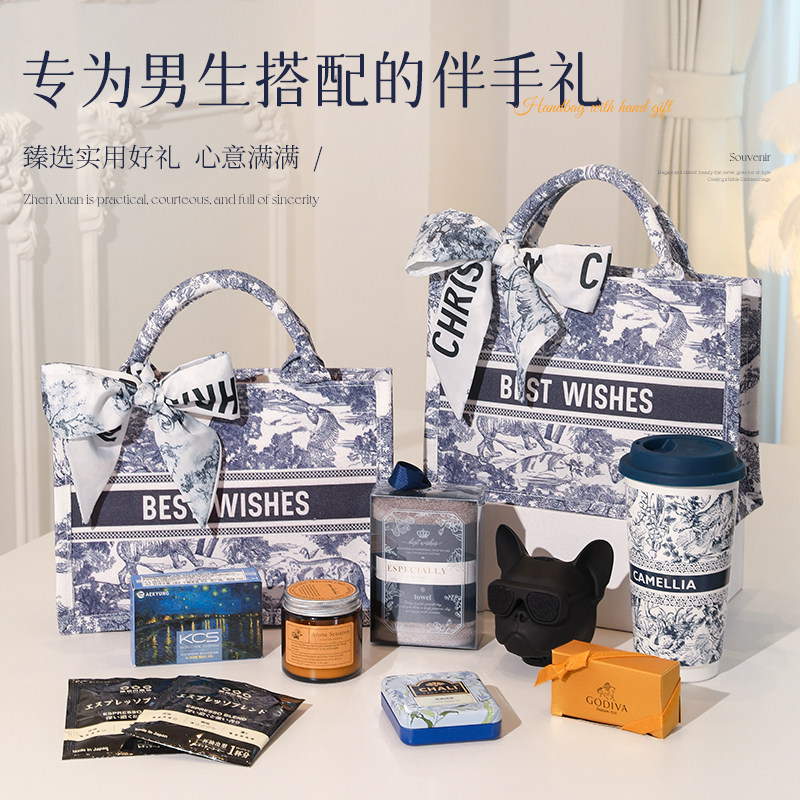 伴郎伴手礼男士送兄弟团实用礼物小众高级感婚礼手提袋子结婚礼盒