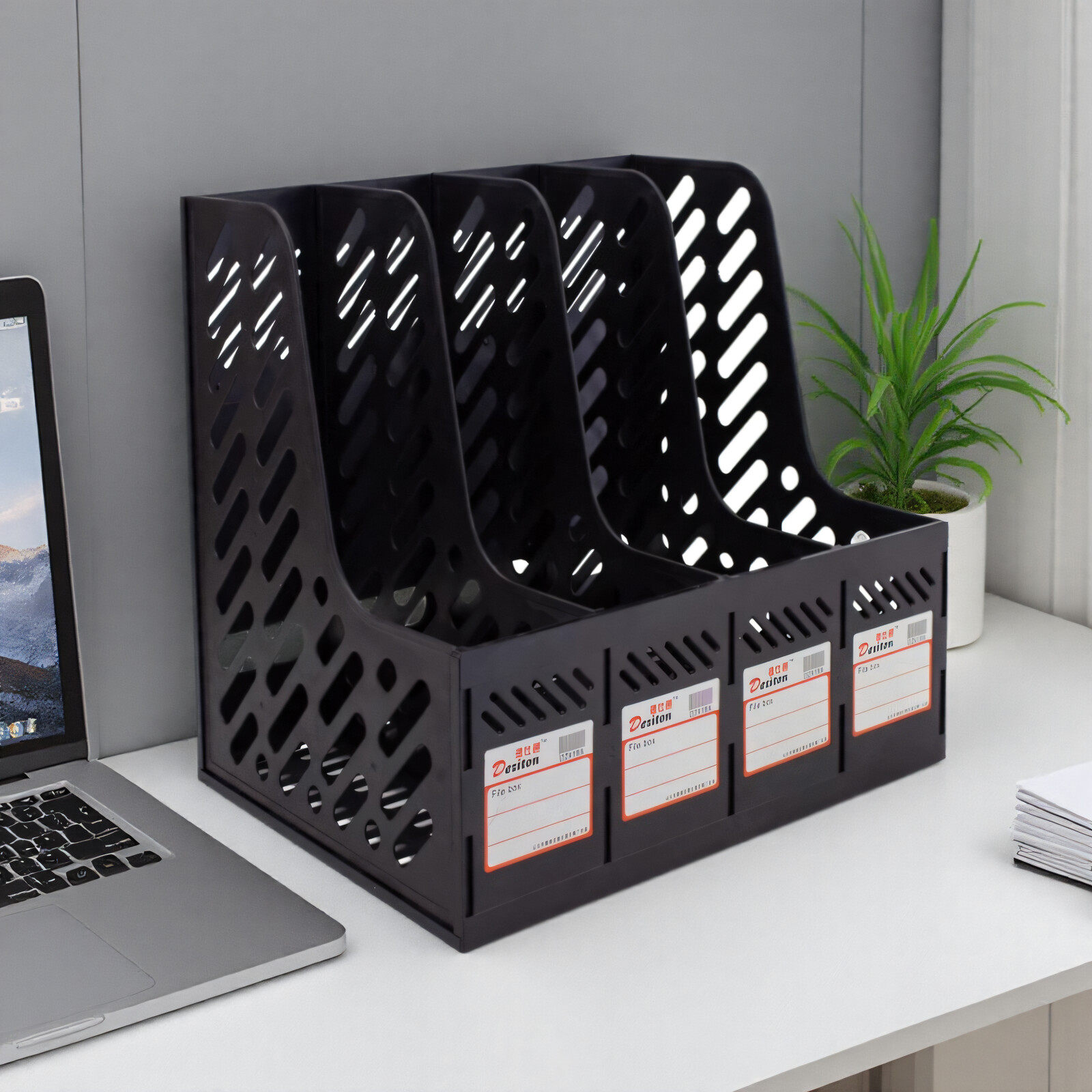 二联文件栏金属网状文件架多层文件座资料收纳盘镂空桌面文件框,淘宝优惠券,粉丝福利购,淘宝优惠卷