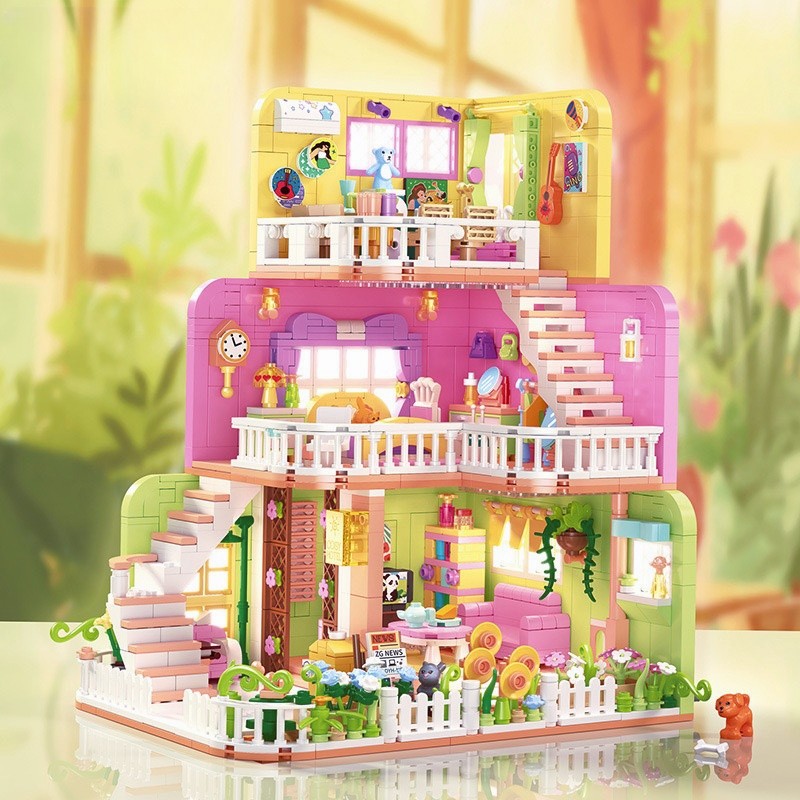 乐积木高女孩子公主梦系列益智拼装冰雪奇缘城堡别墅儿童拼图玩具,淘宝优惠券,粉丝福利购,淘宝优惠卷