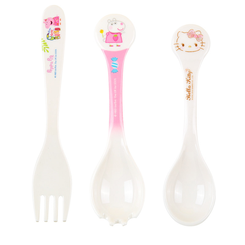 Wuhe Children's Spoon Melamine Cartoon Spoon Peppa Pig