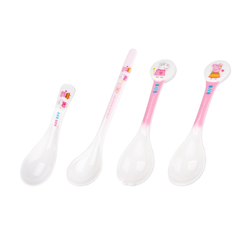 五和小猪佩奇卡通儿童婴儿餐具宝宝密胺塑料勺子创意可爱辅食调羹,淘宝优惠券,粉丝福利购,淘宝优惠卷
