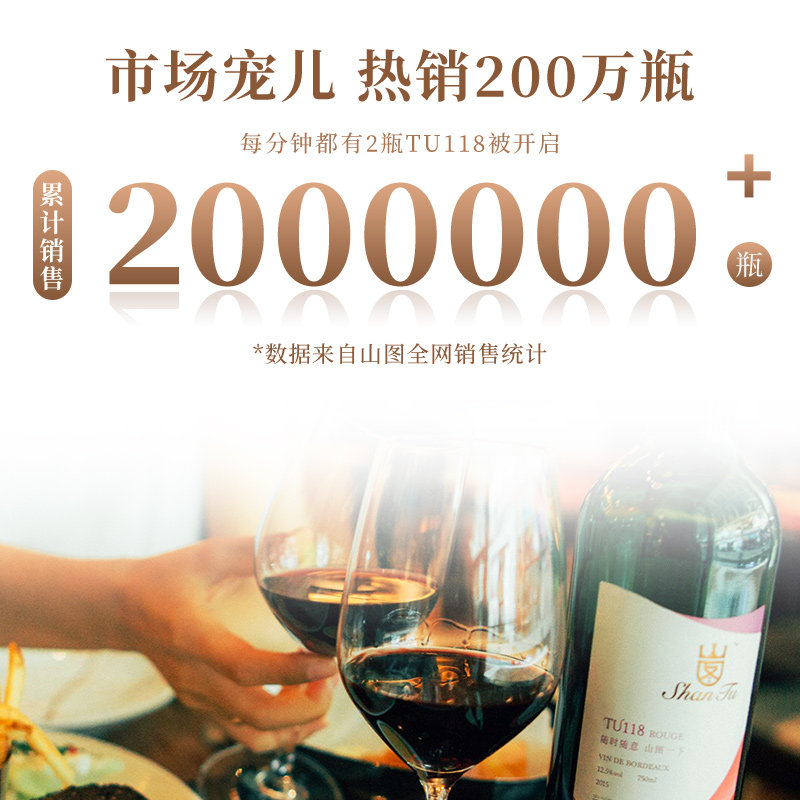 山图TU118法国赤霞珠干红葡萄原瓶进口1支750ML红酒,淘宝优惠券,粉丝福利购,淘宝优惠卷
