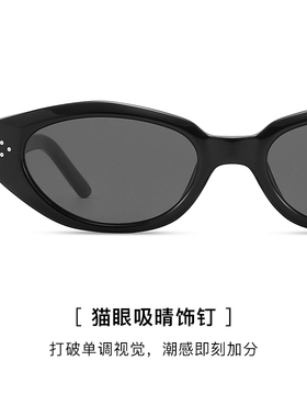 德国蓝族LANZOOM墨镜Salle系列女款高级感猫眼偏光防紫外线GMDADA