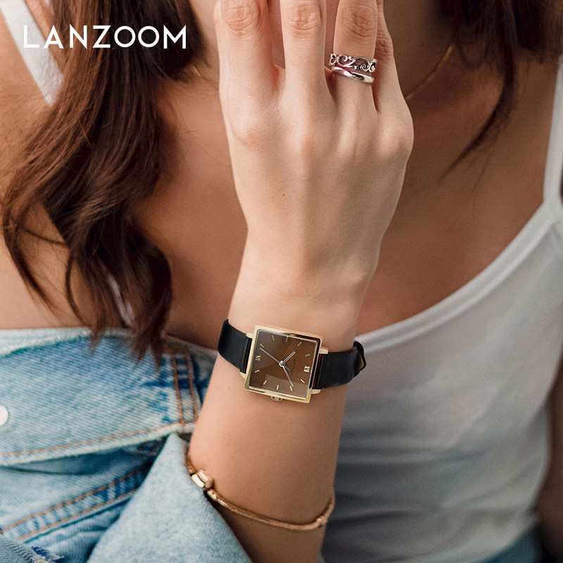 蓝族lanzoom高级感女士女款手表 LANZOOM国产腕表
