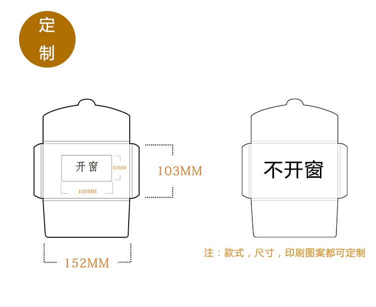 明信片封套 定制定做明信片封套盒子信封收纳周边卡套 - 图2