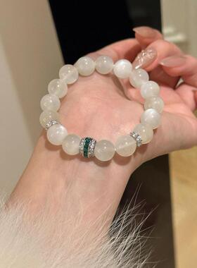 新中式白月光石手链女