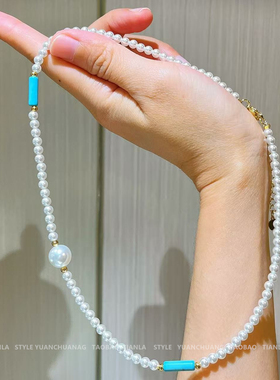 澳白施家珍珠项链女简约高级感