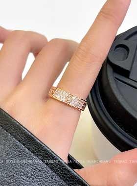 高版本满天星戒指女镀18K金